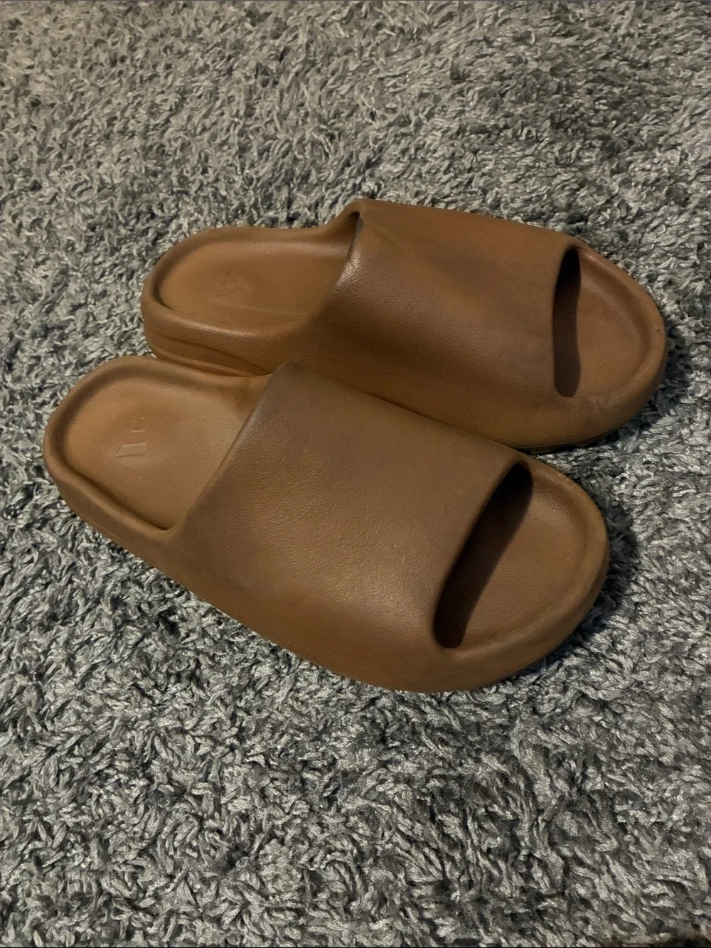 Brown Yeezy slides